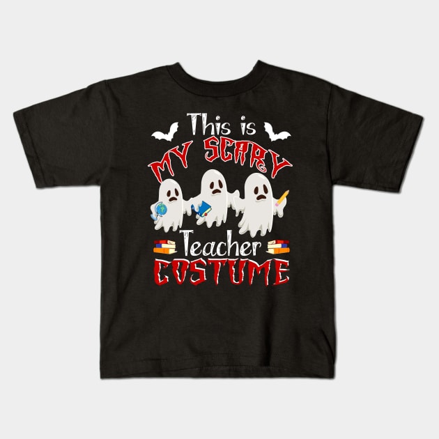 This Is My Scary Teacher Costume Funny Halloween Gift Kids T-Shirt by Simpsonfft